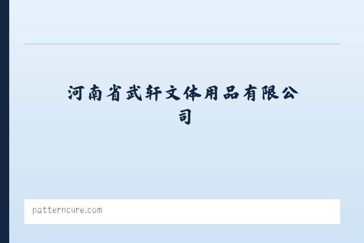 河南省武轩文体用品有限公司 列表图